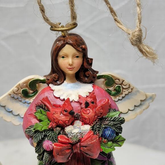 Pair Jim Shore Heartwood Creek Angels 2013 Figurines 5” Christmas Holiday Set - Picture 14 of 16